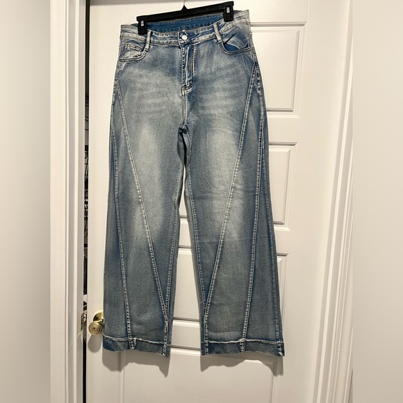 NONchalant Denim - Plus Size Stretchy Wide-Leg Denim Jeans